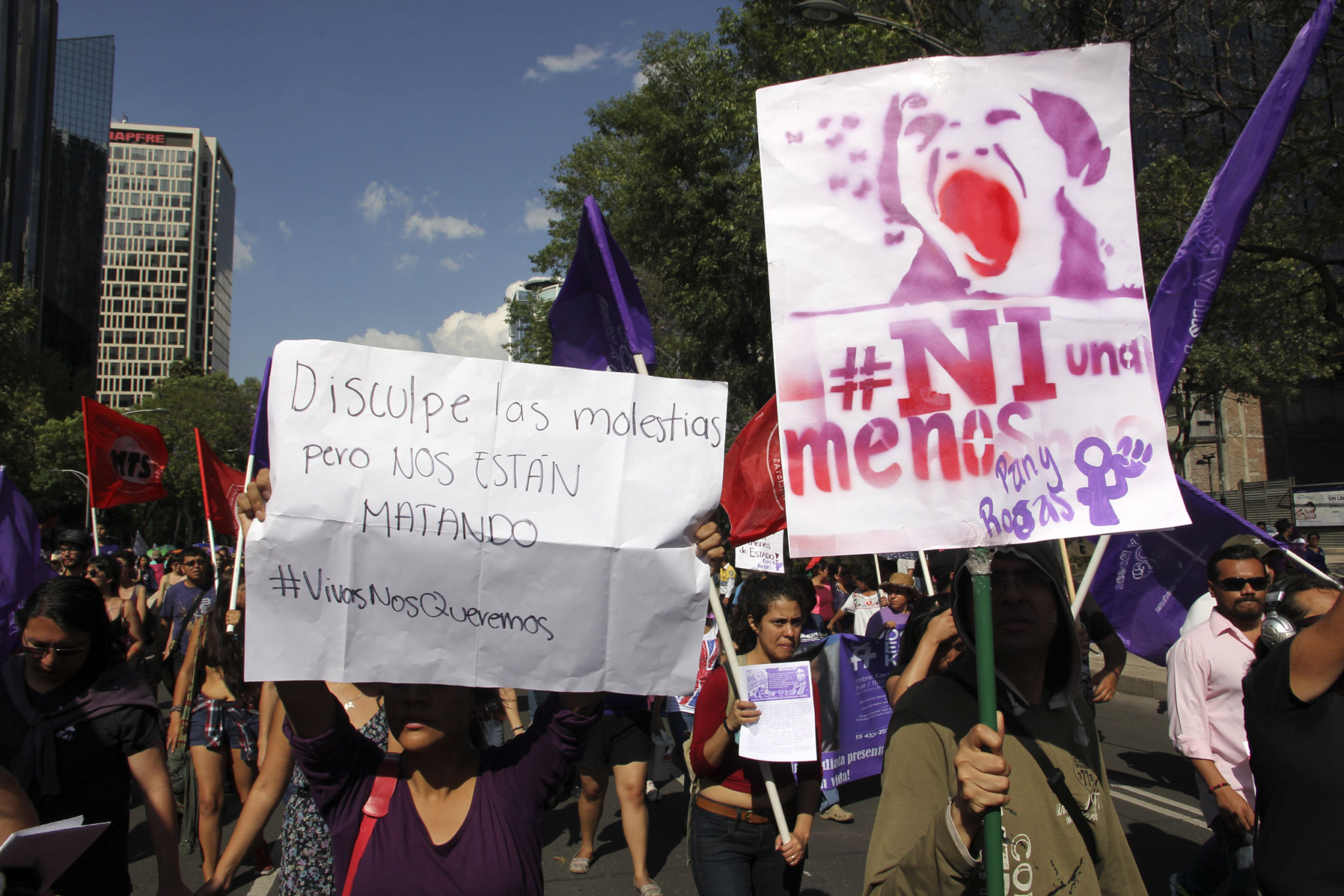 Mujeres Marchan En M Xico Contra La Violencia De G Nero La Nota Latina