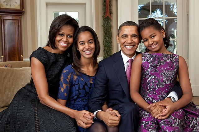 Obama y familia