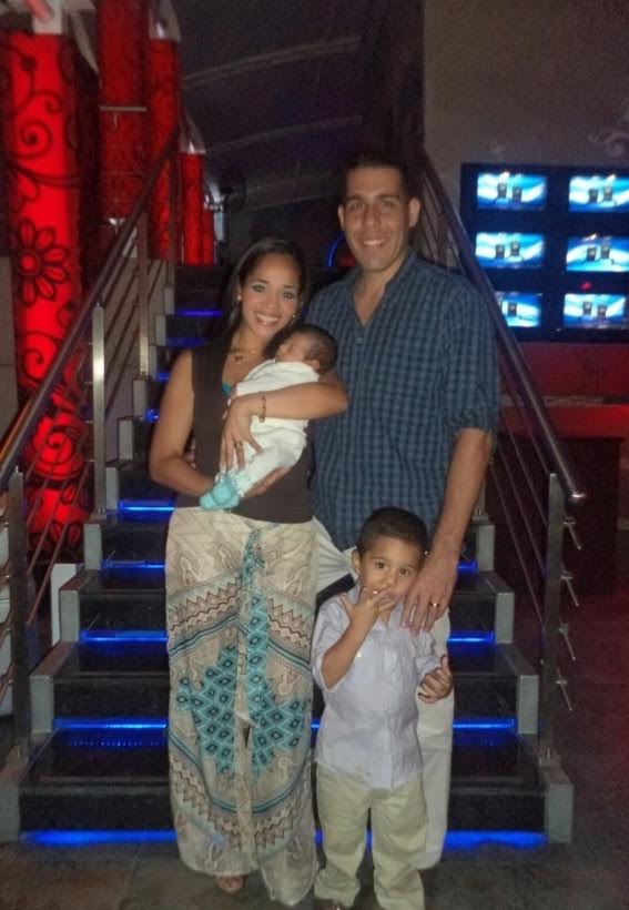 Belkis Osorio y su familia