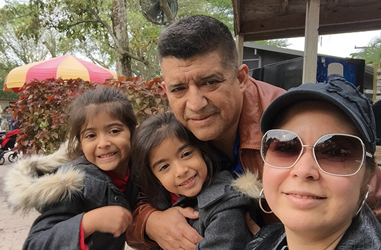 German Gonzalez y su familia