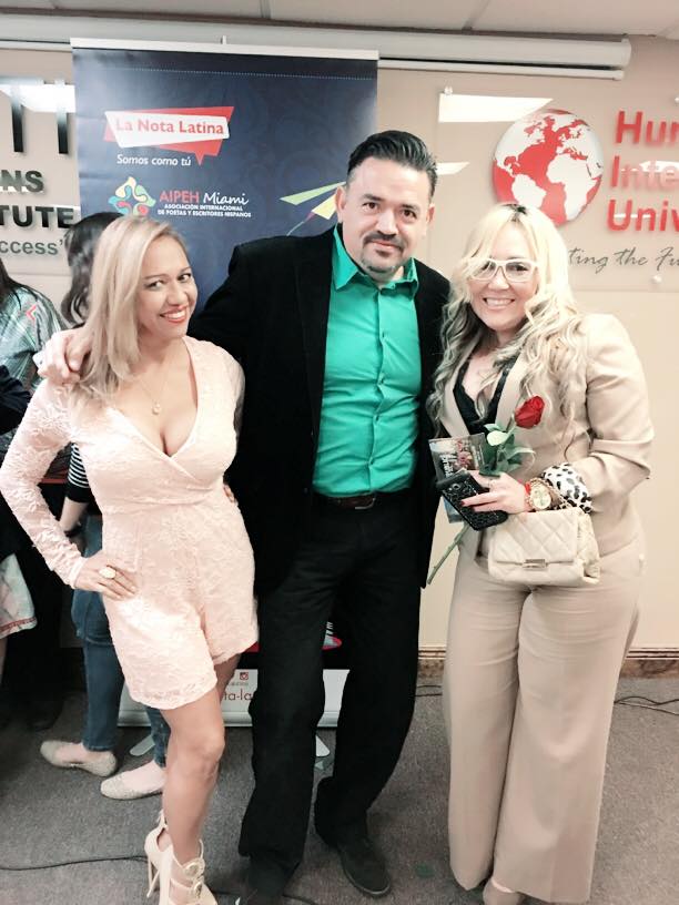 Leida Álvarez de Alto Nivel Tv, Marisol Casola de La Per Salón Beauty y José Guerrero, conductor de “café con Manu Terrero” de radio Caracol.