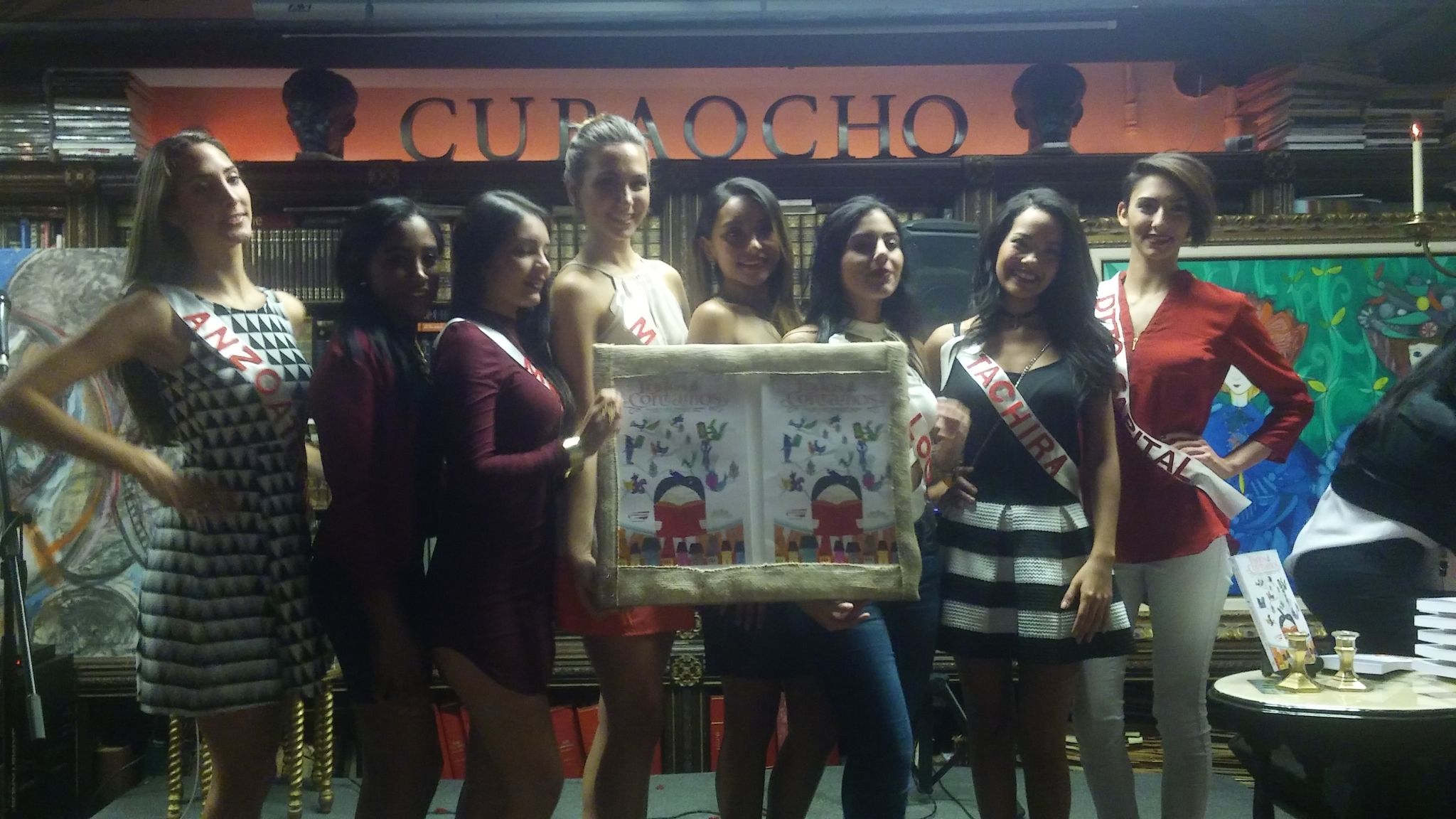 Las candidatas al Mis Venezuela USA, que organiza Leida Álvarez, estuvieron presentes.