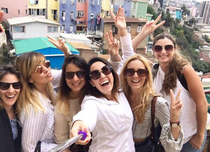 Lucia compartiendo con Chicas Guapas.