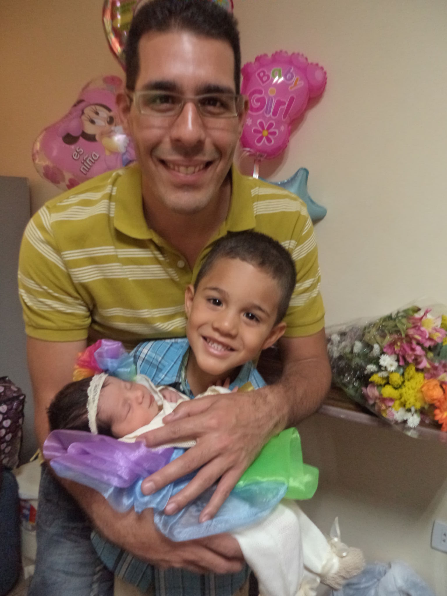 Belkis Osorio y su familia