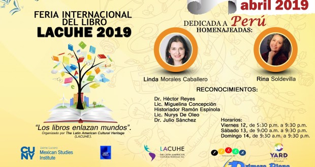 Feria Internacional del Libro LACUHE 2019 se realizará en NY